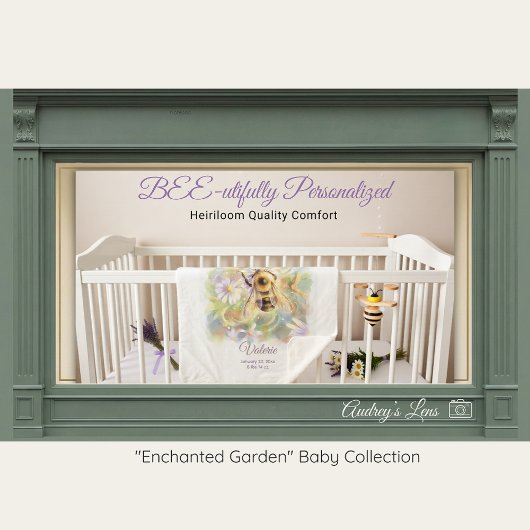 Bumblebee Sherpa Baby Blanket | Nature Gift Sherpadecke