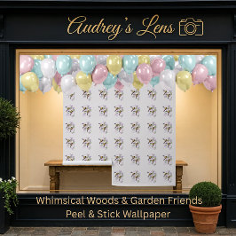 Bumblebees & Chinese Lilac Peel & Stick Tapete