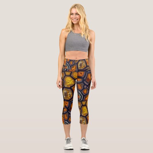 Bumblebejasper Capri Leggings (Vorderseite)