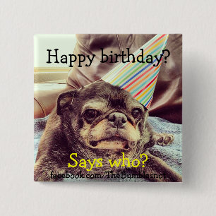 Bumblesnot Knopf: Alles Gute zum Geburtstag Button