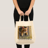 Bumblesnot orange Kitty-Tasche: Lassen Sie nicht Tragetasche (Vorderseite (Produkt))