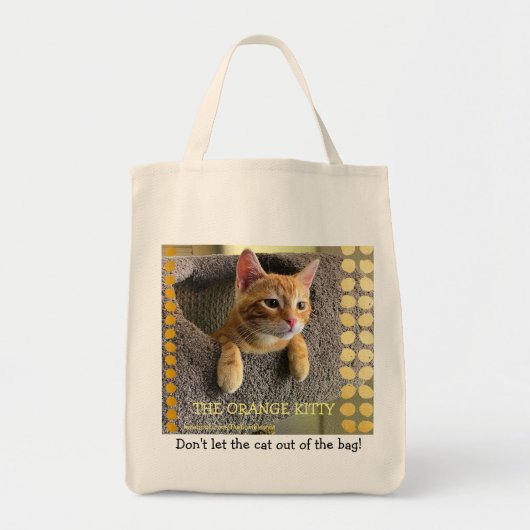 Bumblesnot orange Kitty-Tasche: Lassen Sie nicht Tragetasche (Vorne)