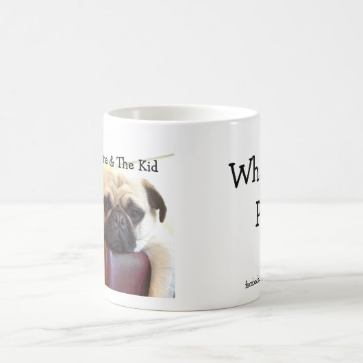 Bumblesnot Tasse: Was ist oben, Mops? Kaffeetasse (Mittel)