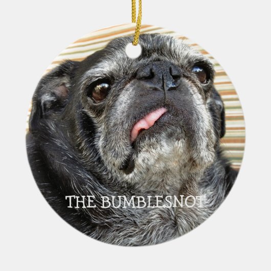 Bumblesnot Verzierung "Witzbold Snort Snort " Keramik Ornament (Vorne)
