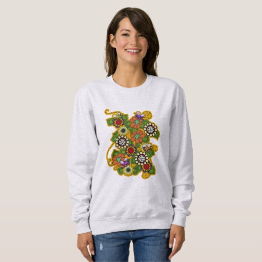 BUMBLING BIES UND BLUME SWEATSHIRT (Vorne ganz)