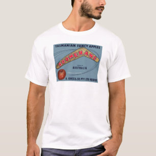 Bumerang-Äpfel - Vintage-Fruchtschachtel-Etikett T-Shirt