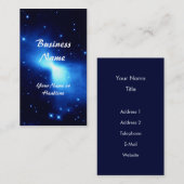 Bumerang-Nebelfleck (Hubble Teleskop) Visitenkarte (Vorne/Hinten)