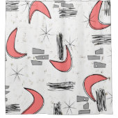 Bumerangs und Sternexplosion-Duschvorhang 2 Duschvorhang (Vorderseite)