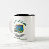 Bumerangs Vietnam (Crew-Flügel 2) Zweifarbige Tasse (Vorderseite Links)