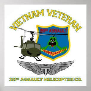 Bumerangs Vietnam (Versuchsflügel) Poster