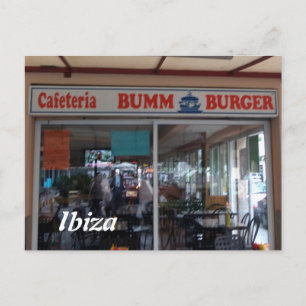 Bumm Burger Ibiza Postkarte
