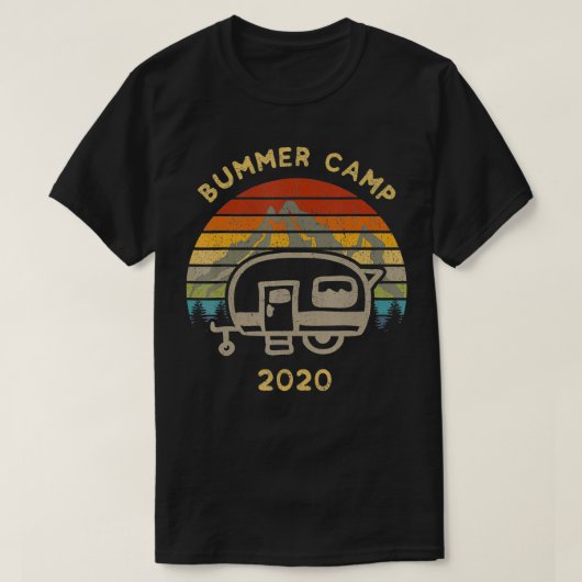 Bummer Camp 2020 Retro T-Shirt (Design vorne)