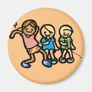 bummin um Knopf Magnet