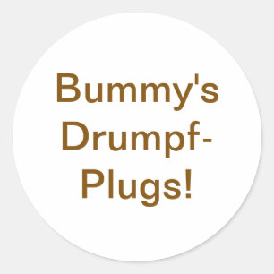 Bummy's Drumpf-Stecker Jeff Hankamer Artjunkhaus Y Runder Aufkleber
