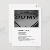 BUMP: FREIHEIT UND GRENZEN POSTKARTE (Vorne/Hinten)