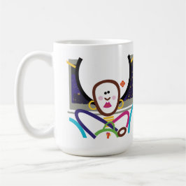 Bump in der Road Abstrakt Modern Art Retro Tasse