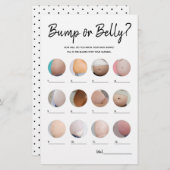 Bump or Beer Bly Minimalistisch Baby Showspiel (Vorne/Hinten)