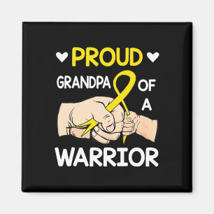 Bump Proud Grandpa eines Kriegers Krebs der Kindhe Magnet