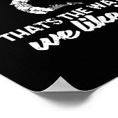 Bump Set Spike It Funny Volleyball Player Poster (Ecke)