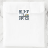 Bump Set Spike Quadratischer Aufkleber (Tasche)