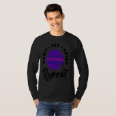 Bump Set Spike Repeat Volleyball Athlete Sports T-Shirt (Vorne ganz)