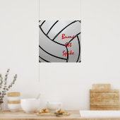 Bump Set Spike Volleyball Mantra Poster (Küche)