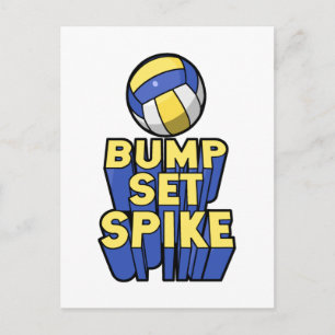 Bump Set Spike Volleyball Sport Postkarte