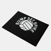 Bump-Set-Spike-Volleyballmannschaft Fußmatte (Schrägansicht)