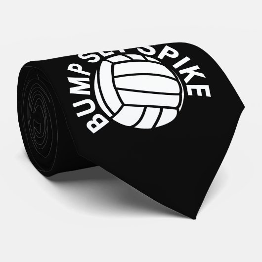 Bump-Set-Spike-Volleyballmannschaft Krawatte (Gerollt)