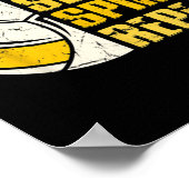 Bump Set Spike Wiederholen Volleyball Spaß Poster (Ecke)