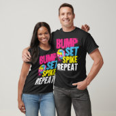Bump Set Spike Wiederholung T-Shirt (Unisex)