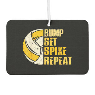 Bump Set Spike Wiederholung Volleyball Funny Funny Autolufterfrischer
