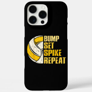 Bump Set Spike Wiederholung Volleyball Funny Funny iPhone 16 Pro Max Hülle