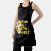 Bump Set Spike Wiederholung Volleyball Funny Funny Schürze (InSitu)