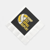 Bump Set Spike Wiederholung Volleyball Funny Funny Serviette (Ecke)