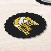 Bump Set Spike Wiederholung Volleyball Funny Funny Untersetzer (angewinkelt)