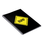Bump | Warnzeichen | SpiralNotebook Notizblock (Rechte Seite)