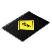 Bump | Warnzeichen | SpiralNotebook Notizblock (Linke Seite)