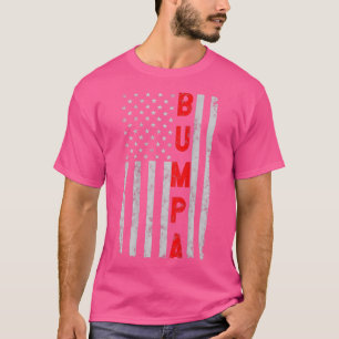 Bumpa Vathers Day Patriotic Opa Distressed Ame T-Shirt
