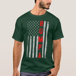 Bumpa Vathers Day Patriotic Opa Distressed Ame T-Shirt