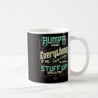 Bumpa weiß alles, was lustige Bumpa Väter Tag GIF Kaffeetasse