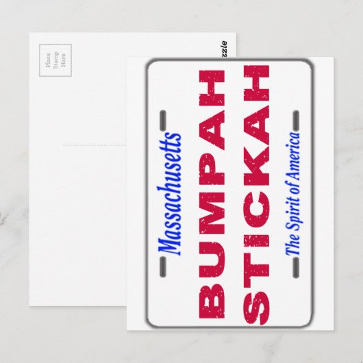 Bumpah Stickah Postkarte (Vorne/Hinten)