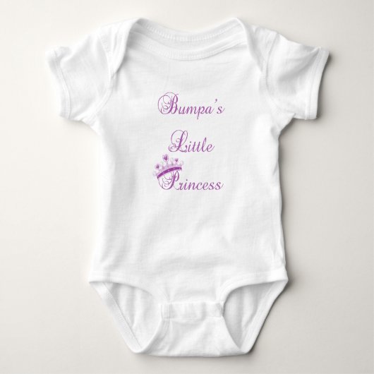 Bumpas kleine Prinzessin Baby Strampler (Vorderseite)