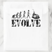 Bumper Cars Dodgem Fun Sport Evolution Kunst Rechteckiger Aufkleber (Tasche)