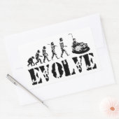 Bumper Cars Dodgem Fun Sport Evolution Kunst Rechteckiger Aufkleber (Umschlag)