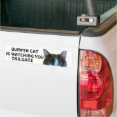 Bumper Cat beobachtet Meme TAILGATE 28 Autoaufkleber (Auf Lkw)