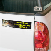 Bumper Cat beobachtet TAILGATE 2,5 Autoaufkleber (Auf Lkw)