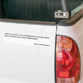 BUMPER-LIFE-KIERKEGAARD AUTOAUFKLEBER (Auf Lkw)