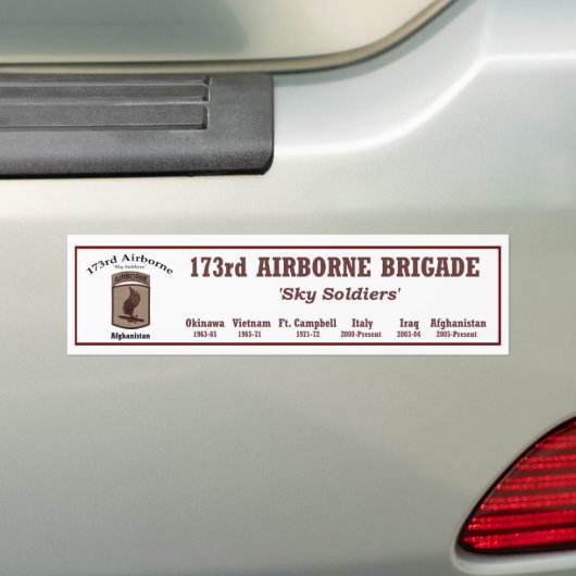 Bumper.Sticker - 173. im Flugzeug Brigade Autoaufkleber (Auf Auto)