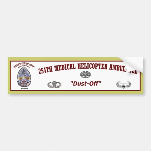 Bumper.Sticker_254th_Dust-off Autoaufkleber (Vorne)